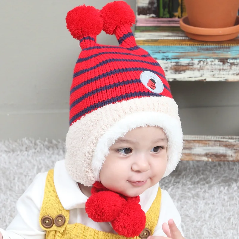 

Winter Baby Hat Cartoon Style Children Knit Hat Cold Cap Warm BABY WINTER HAT Baby Cap Infant Ear Flap Soft Hat Beanies