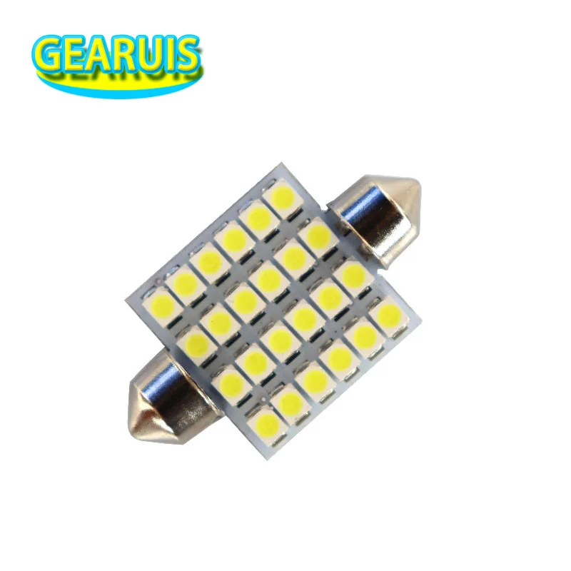 

100Pcs Festoon C5W 36mm 39mm 41mm 42mm Car Auto led 24 SMD 1210 3528 LED 0.1A Dome light License plate Reading light bulbs 12V