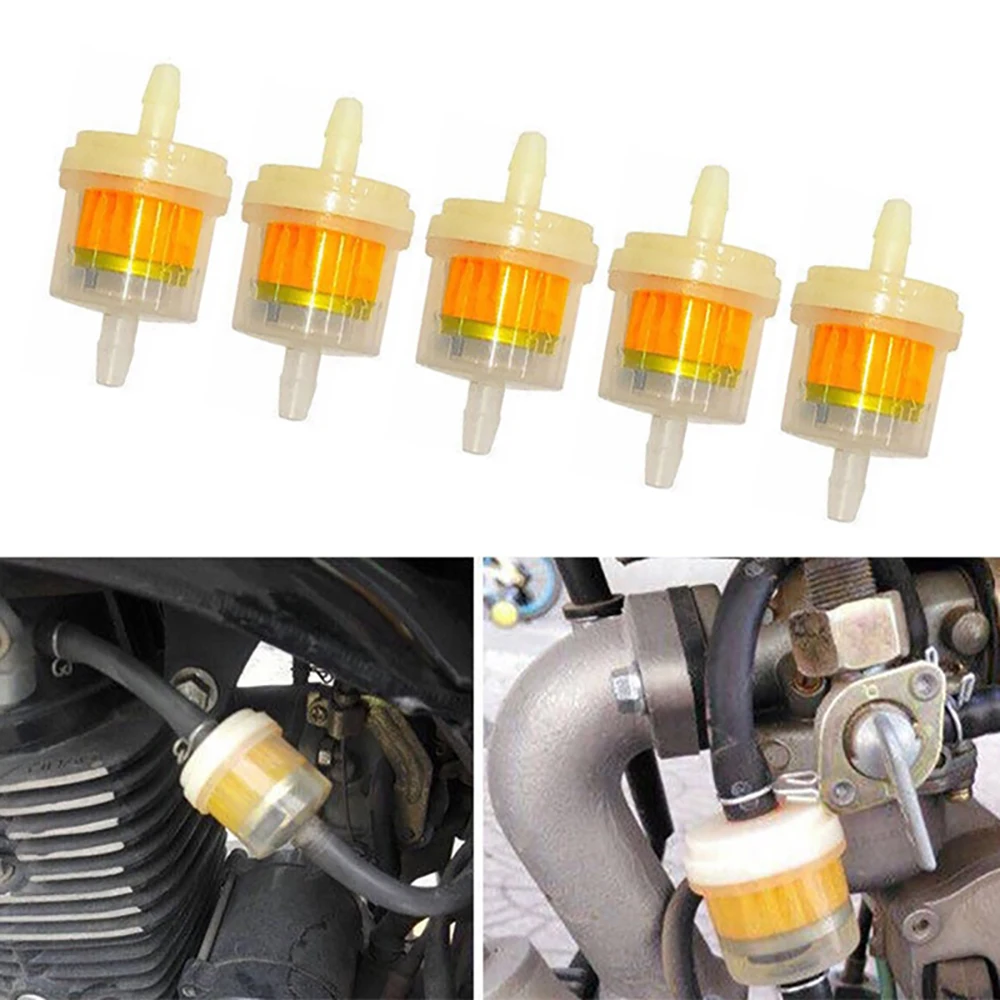 5Pcs Motorcycle Bicycle Universal Oil Cups Gasoline Filter Cup Filter Cartridge Transparent Magnetized Oil Cup Magnet