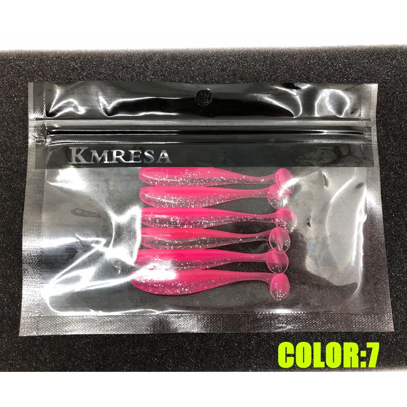 6 Teile/los 5cm 7cm/9cm Wobbler Angeln Lockt Easy Shiner Swimbait Silikon Weichen Köder Doppel Farbe karpfen Künstliche Weicher Köder – Detail 11