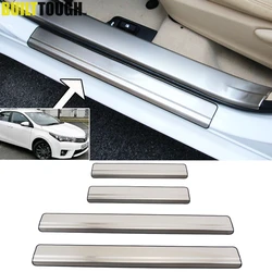 4X For Toyota Corolla Altis 2014 2015 2016 2017 Stainless Steel Door Sill Panel Scuff Plate Kick Step Cover Trim Protector Outer