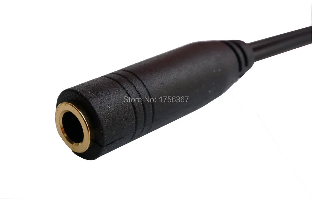 Notebook computer headset extension line cable 3.5mm to 3.5mm Computer(Mobile phone) to Computer headset.