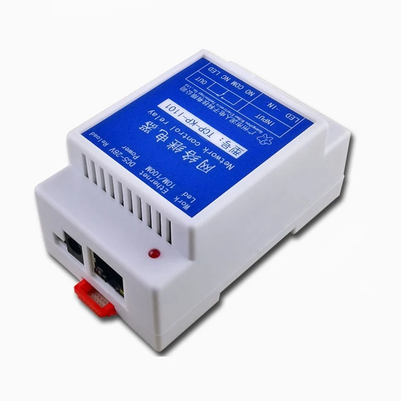 Industrial Grade 1 Network Relay Module Ethernet Relay Remote Network Switch 1 Way Isolated Input