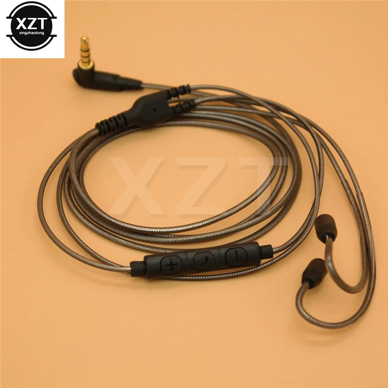 Kabel do Shure SE215 SE425 SE535 SE846 UE900 Port Zamiennik MMCX Kabel do słuchawek Kable z mikrofonem do iphone Samsung — zdjęcie produktu 5