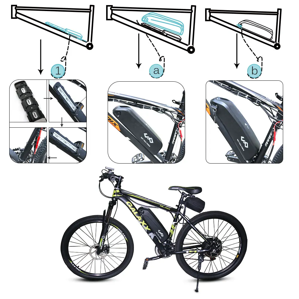 21700 18650 Hailong E-Bike-Akku 36V 15Ah 48V14Ah für Elektrofahrräder 1500W 1000W 750W 500W 350W Elektrofahrrad-Motor – Detail 10