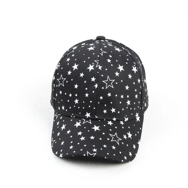 2021 four seasons Cotton Star Print Casquette Baseball Cap Adjustable Snapback Hats for Men and Women 169