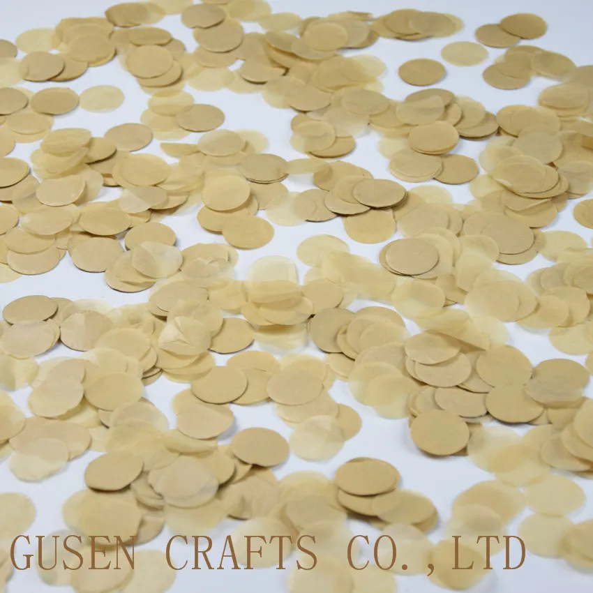 1 inch 5000 pieces khaki Tissue Paper Confetti Bridal Baby Shower party Table Decorations