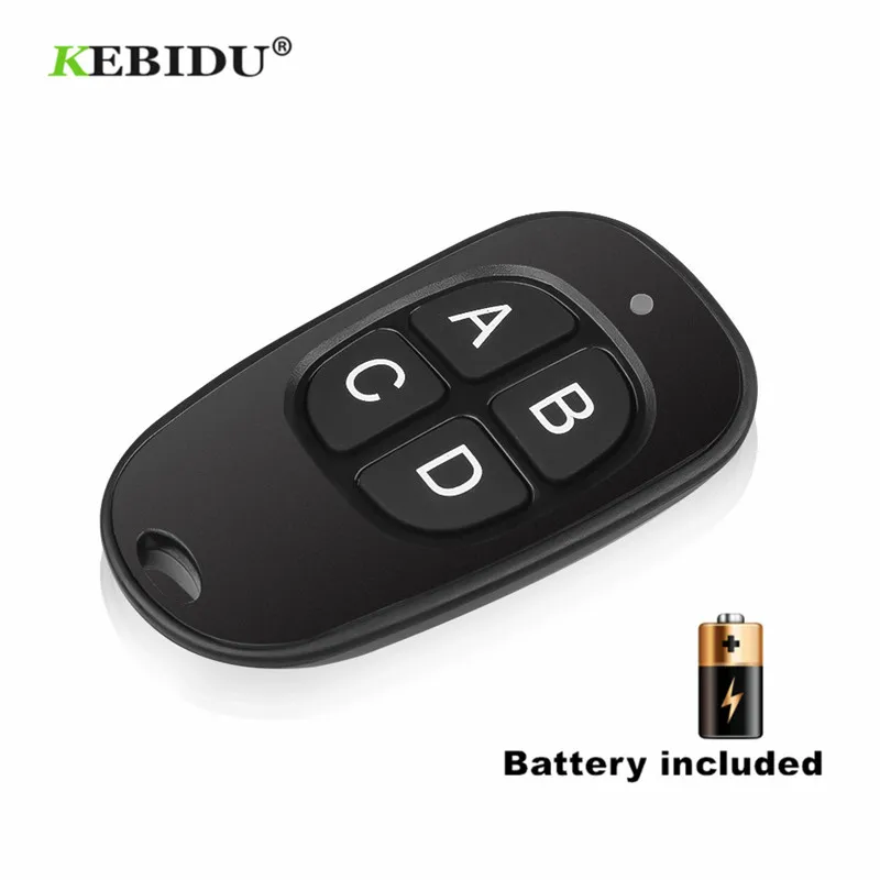 KEBIDU Universal 433MHz Remote Control Wireless 4 Keys Copy Remote Control Cloning Garage Door Remote Control Duplicator Key