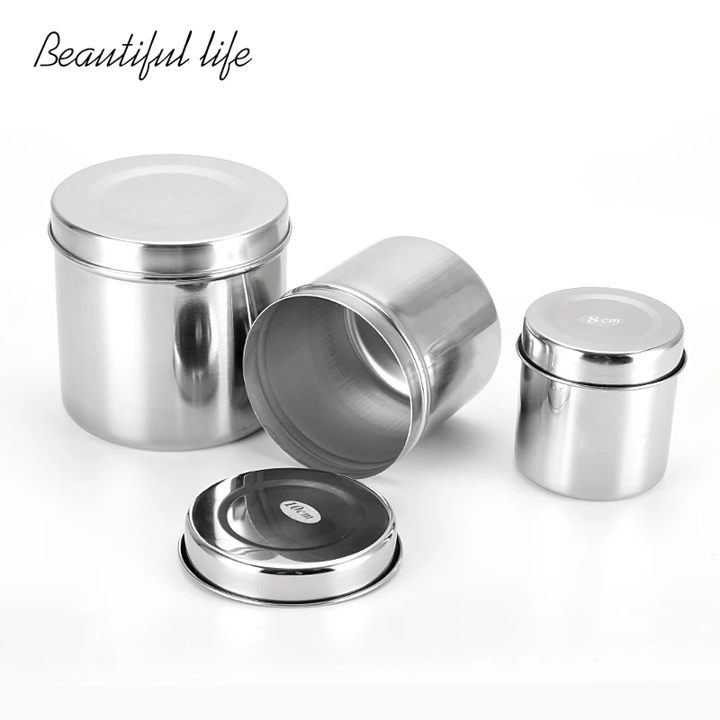 Dental surgery tools care box medical instrument 304 stainless steel disinfection care tray alcohol cylinder cotton cylinder