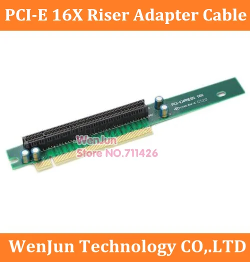 

High Quality PCIe PCI-E 16x video card riser adapter card PCI Express x16 converter adapter for 1U Chassis