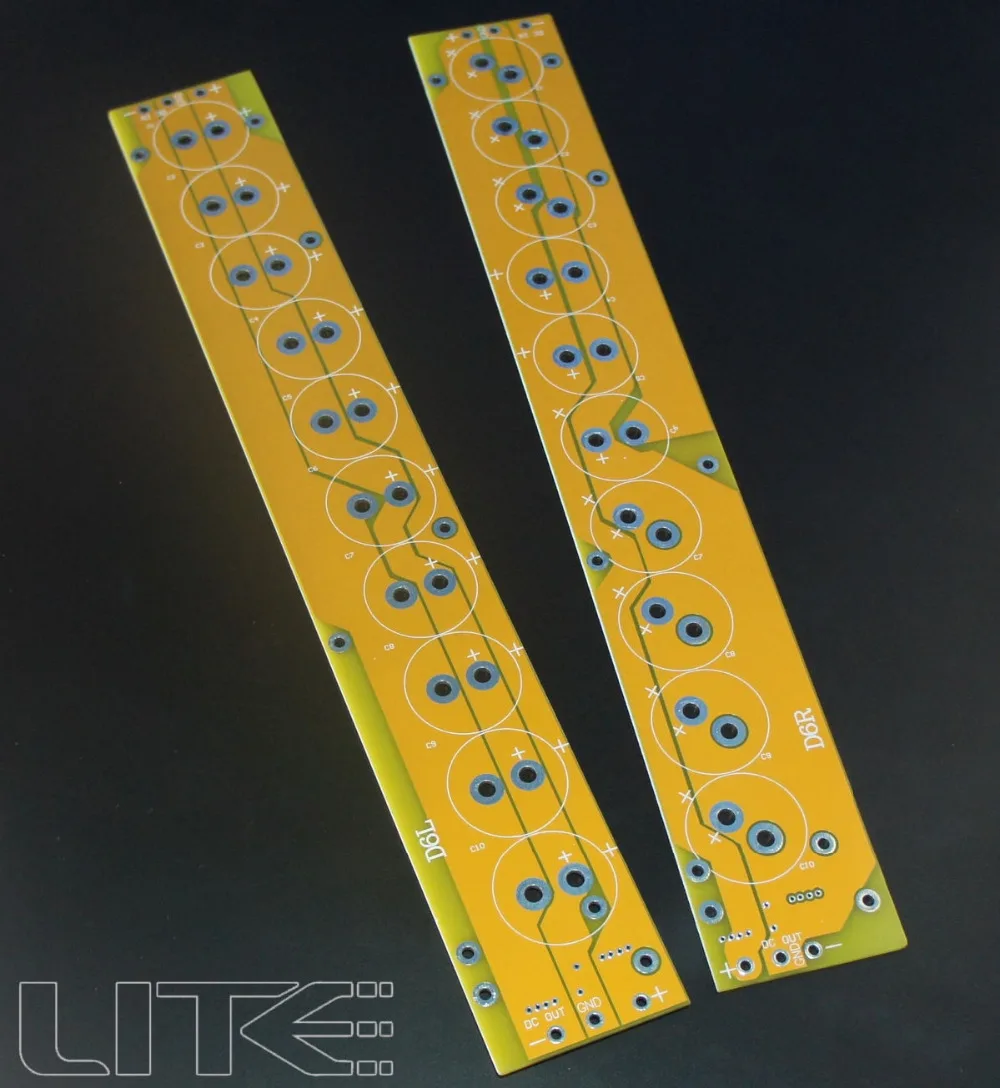 

1pair D6 power filter electrolytic empty PCB free shipping