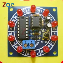 Wheel Of Fortune NE555 CD4017 Kit Electronic DIY Bricolaje Trousse Electronica Production Lucky Rotary Suite Components 3.5-6V