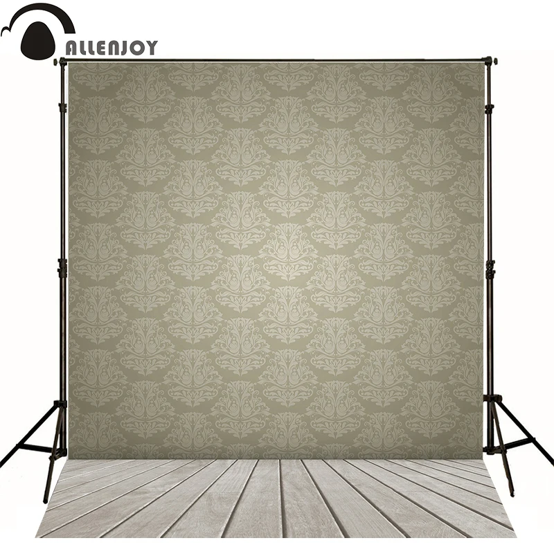 Allenjoy photography backdrops floral victorian interior gray background for photo studio send folded no creases royal classical