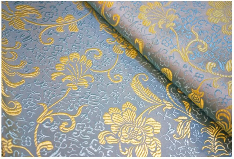 high quality damask jacquard brocade fabric for cheongsam diy table cloth cushion curtain sofa sewing patchwork upholstery