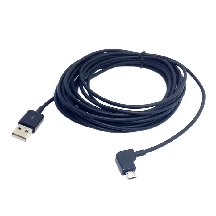 Black or White Left angled 90 degree Micro USB Male to USB Data Charge Cable 20cm 1m 2m 3m 5m 100cm for Tablet