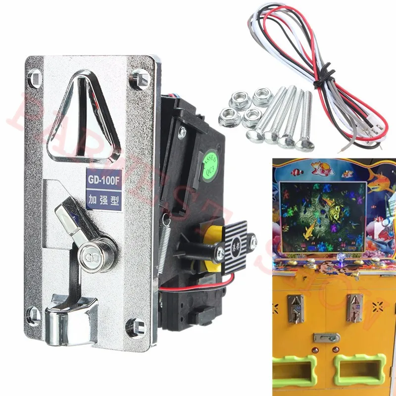 

GD-100F New Multi Coin Acceptor Electronic Roll Down Coin Acceptor Selector Mechanism Vending Machine