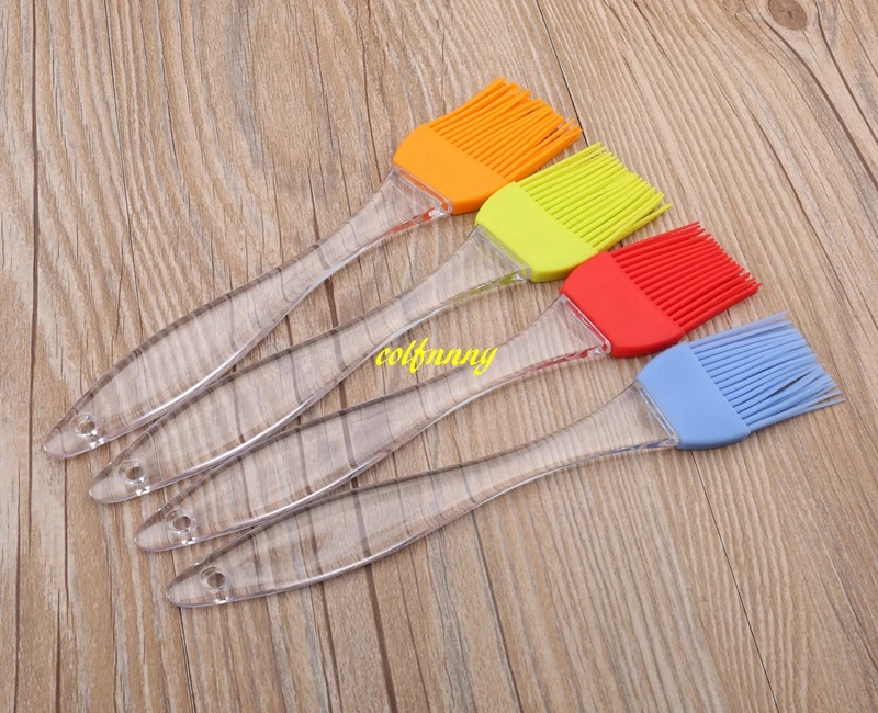 700pcs/lot 20.5x4cm Big Size Silicone Oil Brush Baking Brushes Cake Butter Bread Pastry Brush BBQ Basting Brush random colors