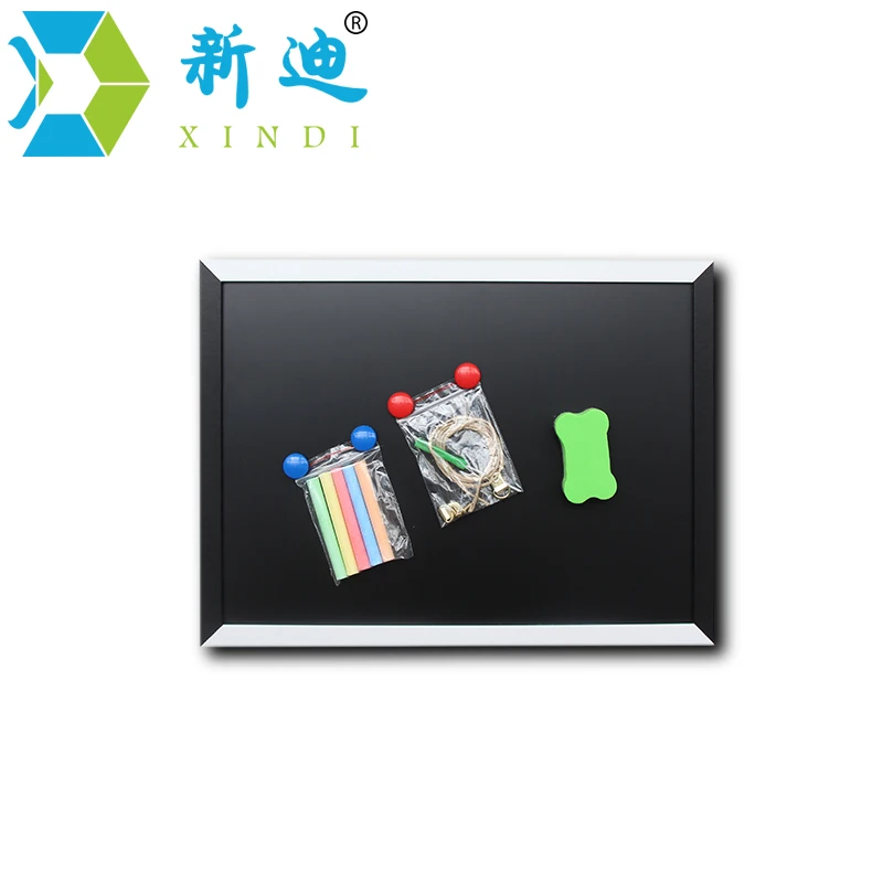 XINDI New Magnetic Blackboard MDF Black & White Wooden Frame ChalkBoard 25*35cm Home Decorative Message Board For Notes Lousa