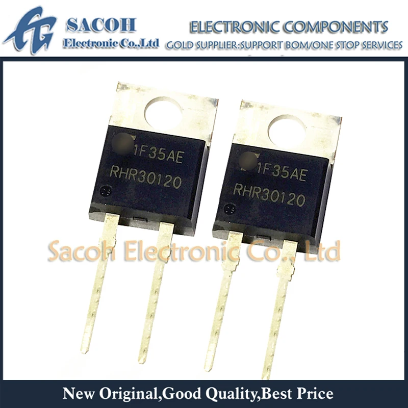 

New Original 2Pcs/Lot RHRP30120 RHR30120 RURP30120 RUR30120 OR RHRP30100 RURP30100 TO-220 30A 1200V Hyperfast Diode