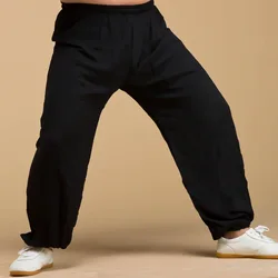 Spring and summer Synthetic cotton tai chi pants kung fu bloomers both men and women