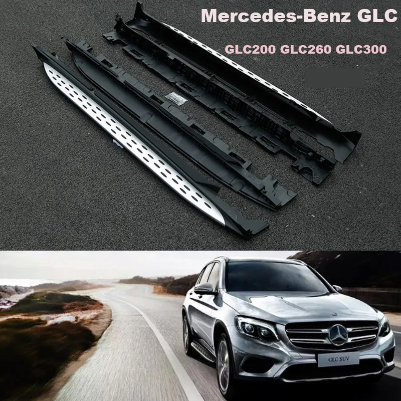 Auto Trittbretter Seite Schritt Bar Pedale Für Mercedes-Benz GLC X253 AMG GLC200-GLC300 2016,2017 Hohe Qualität marke Neue Nerf Bars