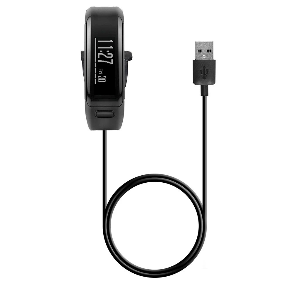 1M USB Fast Charging Cable Bracelet Charger Dock Base for Vivosmart HR HR+ Approach X40 Durable Smart Watch Accessories