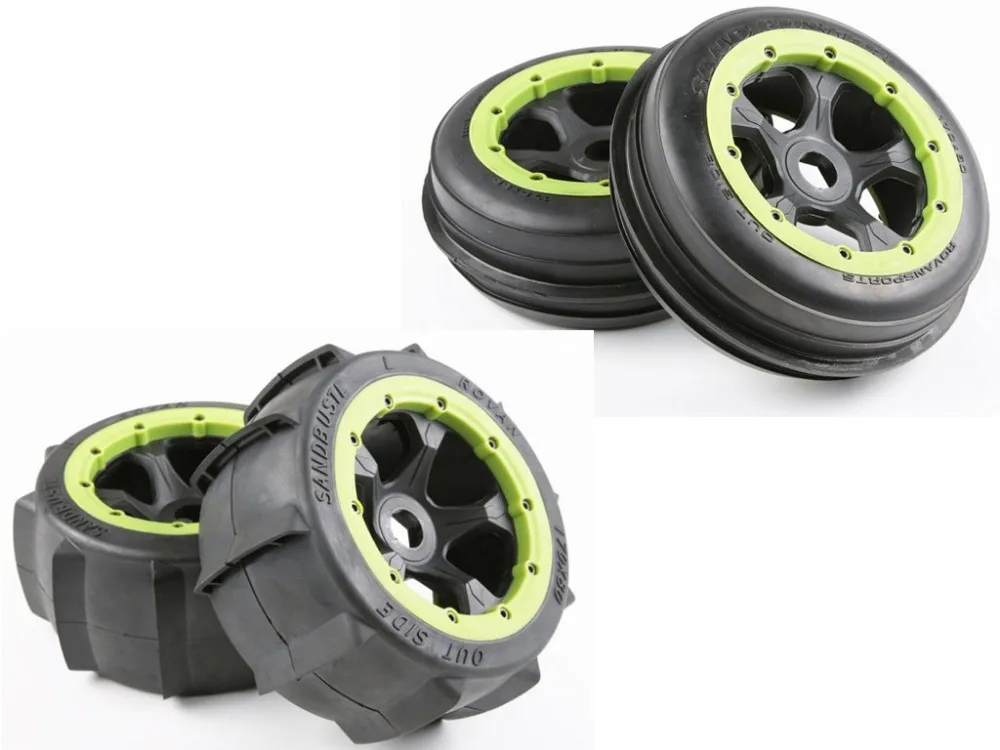 

Desert tire wheel assembly Paddle wheels tires for 1:5 ROAVN KM HPI Baja 5B