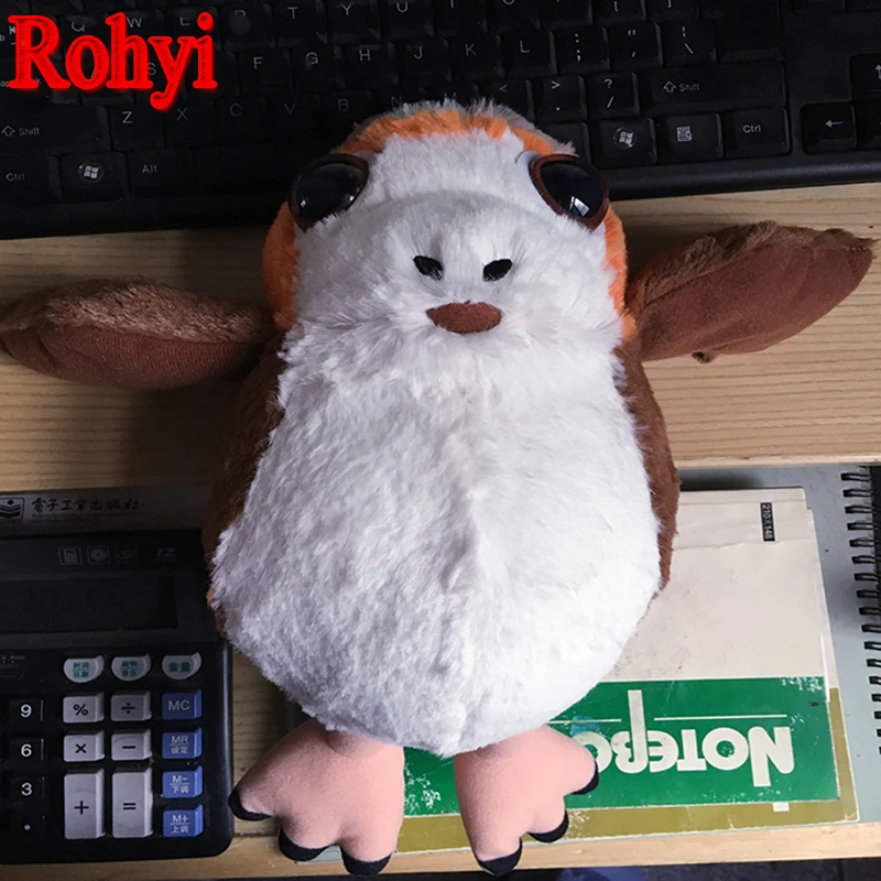 Rohyi The Last Jedi Porg Bird Plush Stuffed Toys TV & Movie Toy Gift for Easter Anime Action Figure Porg Dolls Toy For Children