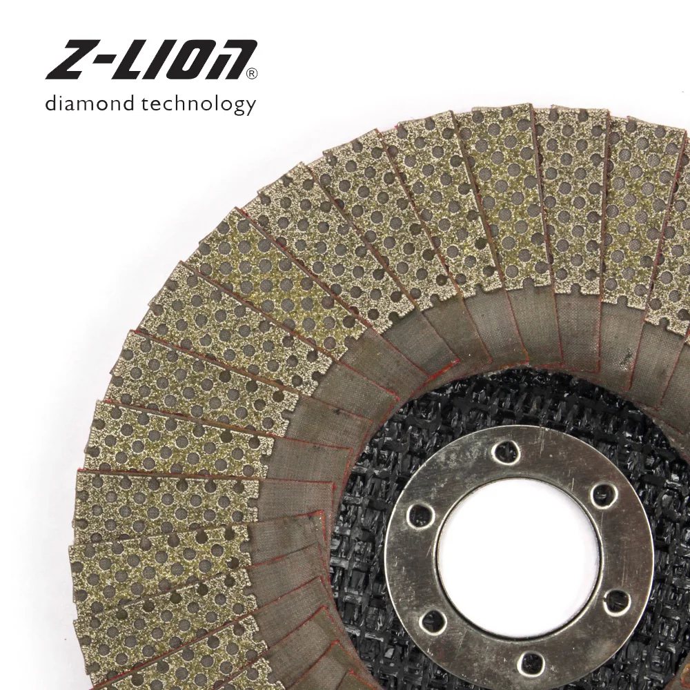 Z-LEAP 5 Inch 1pc 60/100/200/400 Grit Grinding Wheels 125mm Flap Sanding Abrasive Disc For Angle Grinder Diamond Sanding Pad