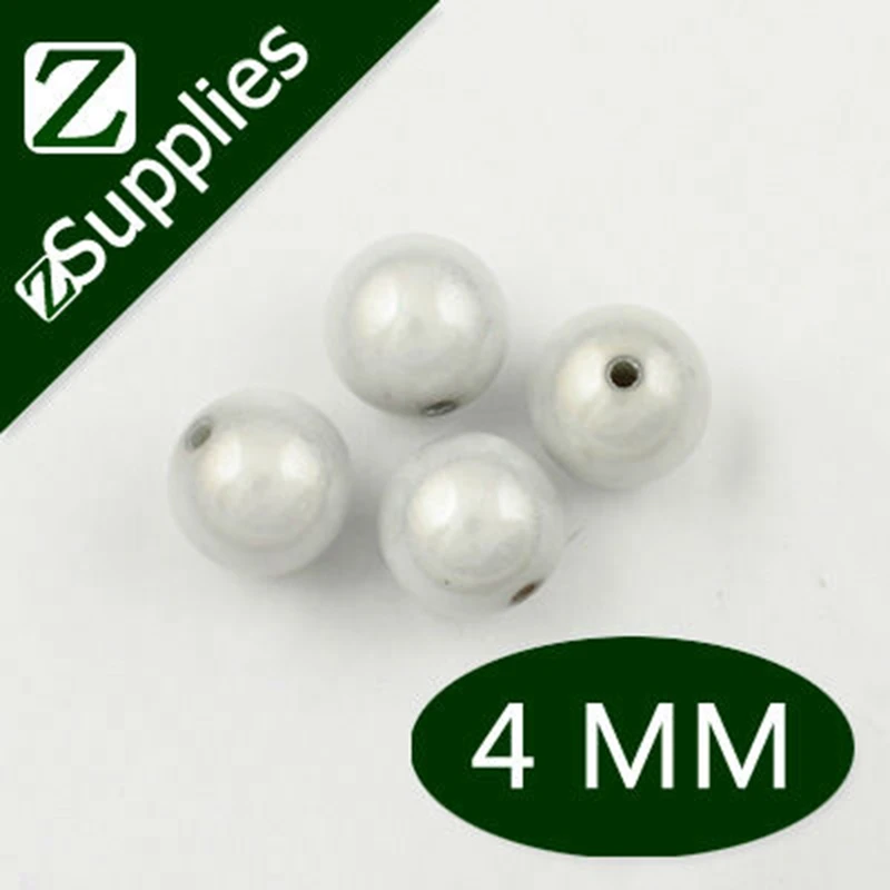 

4mm White Round 3D Miracle Beads,perle magique,Acrylic Beads Wholesale