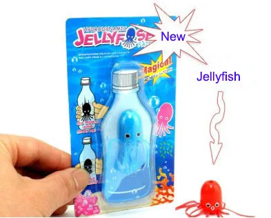 1pc Magical Cute Jellyfish Magic Tricks octopus Swim in Bottle Illusion Magica Funny Toys for Children Kids