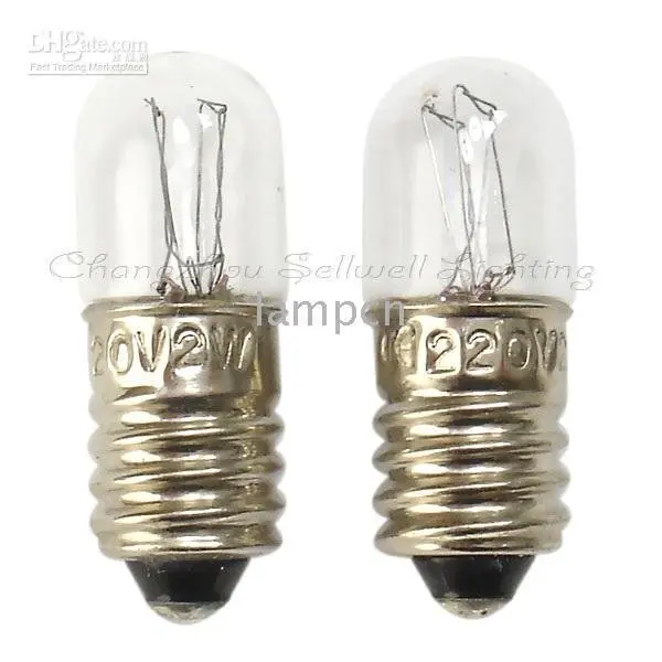 

bulbs lighting a159 220v 2w e10 t10x28 2022 New Miniature