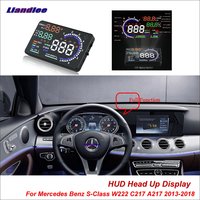 For Mercedes Benz S-Class W222 C217 A217 2013-2018 Safe Driving Screen OBD Car HUD Head Up Display Projector Windshield