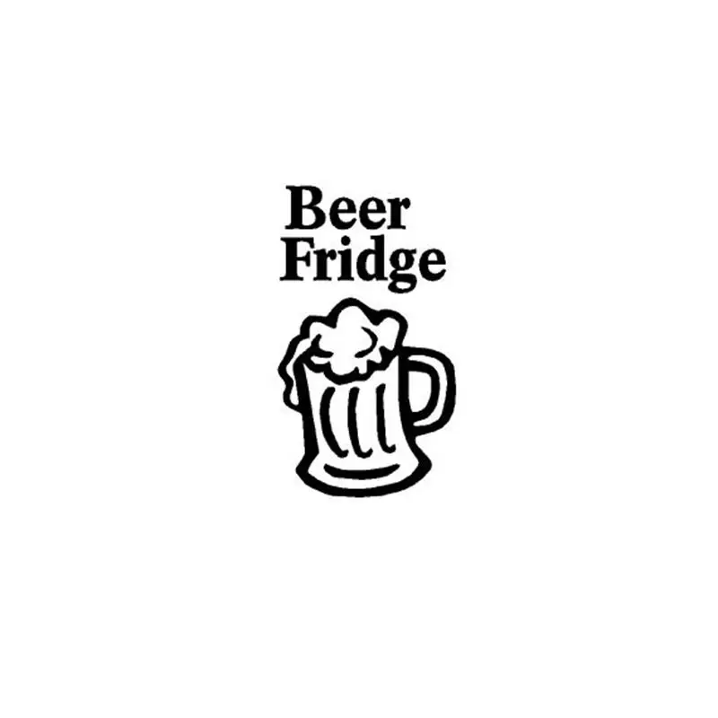 Beer Fridge Vinyl Decal Sticker for Mini Refrigerator Decoration