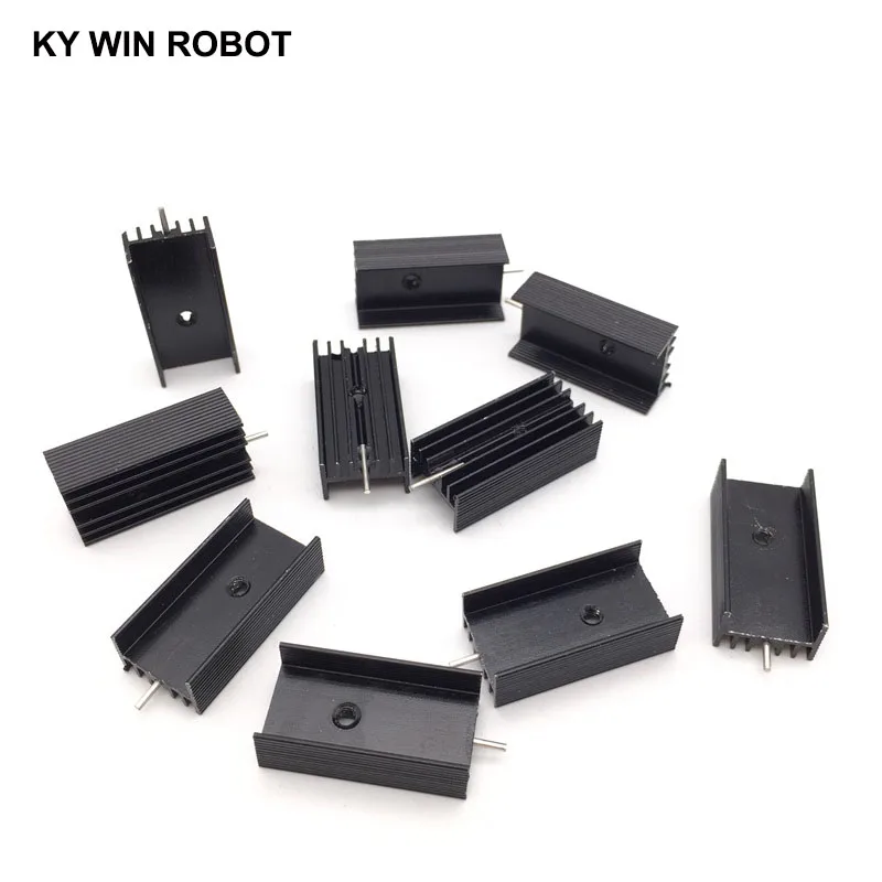 10 pcs  Aluminium TO-220 Heatsink TO 220 Heat Sink Transistor Radiator TO220 Cooler Cooling 30*15*10MM With Pin