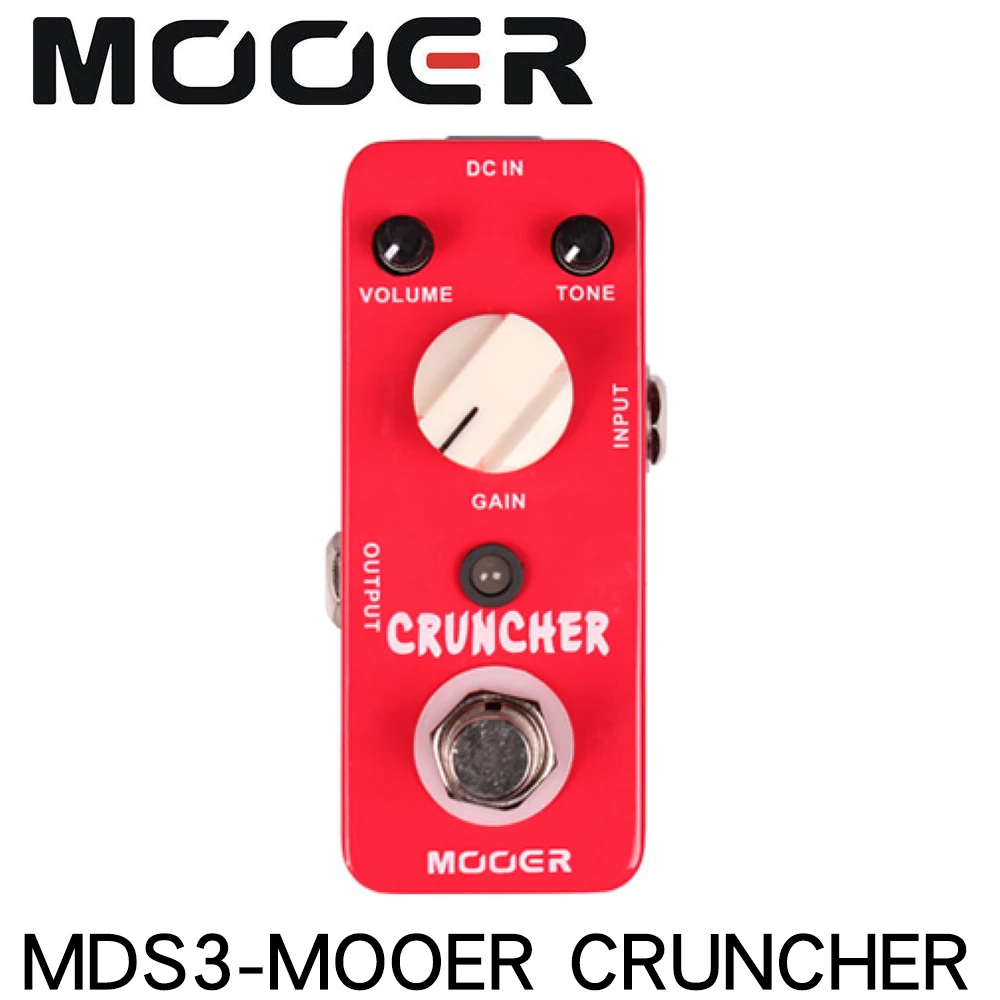 

MOOER MDS3 CRUNCHER High Gain Distortion Guitar Effect Pedal True Bypass Full Metal Shell