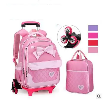 

kid School Rolling backpack for girl Children luggage bags Trolley School backpack wheeled backpack kids Trolley bag On wheels