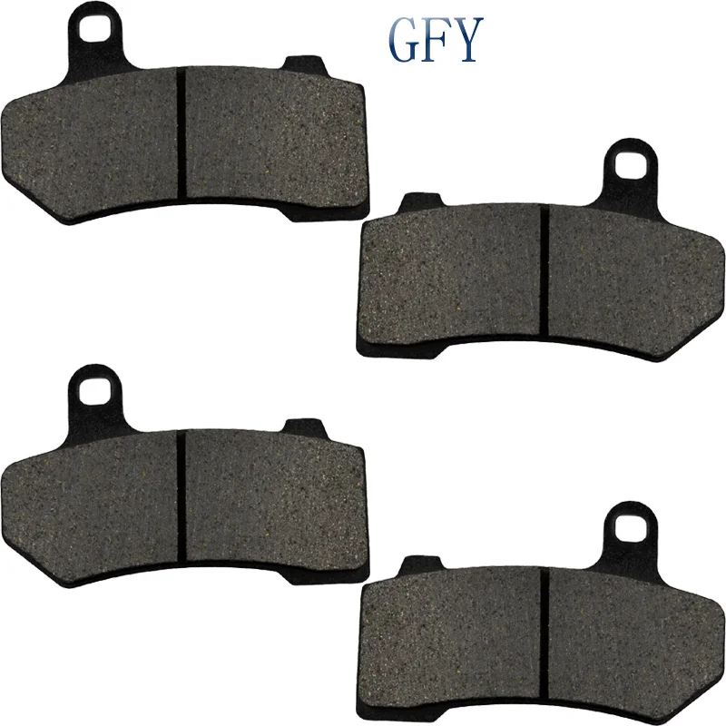 For HARLEY DAVIDSON Touring FLHR Road King Spoke Wheel Type 2008-2012 2013 2014 2015 2016 Motorcycle Brake Pads Front Rear