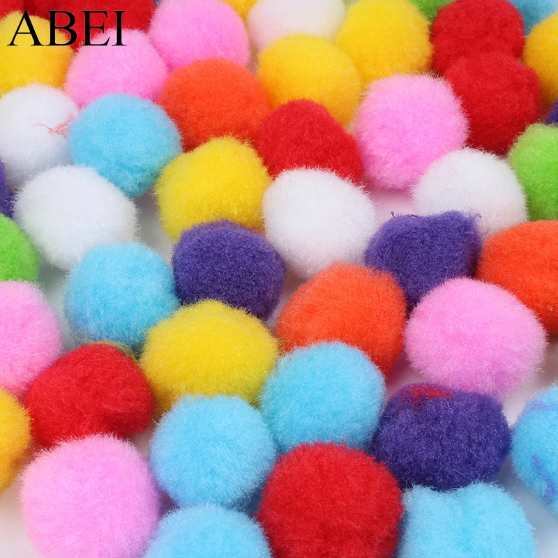 6mm 10mm 15mm 20mm 25mm 30mm Mix Colors Pompom Soft Fluffy Plush Balls Pompone Pom Poms Furball DIY Handmade Craft Material