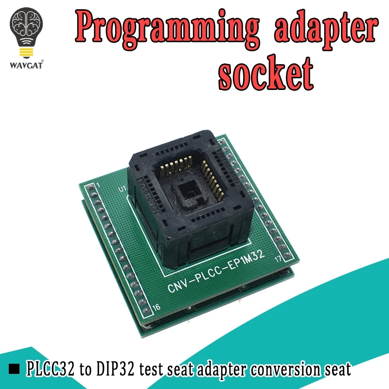 Top Quality Chip programmer PLCC32 adapter socket CNV-PLCC-EP1M32 0324-309 with Board for BIOS PLCC32