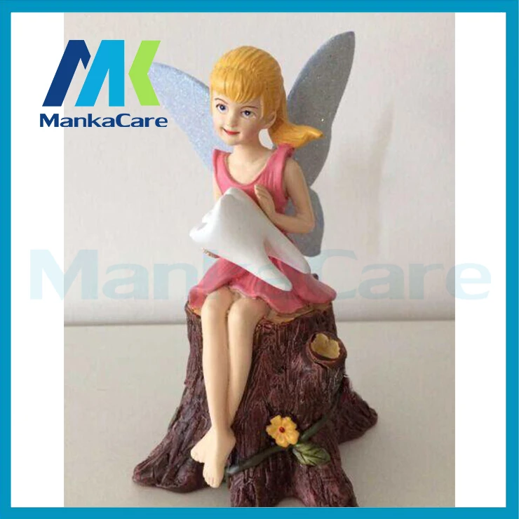 Vivid Tooth Fairy Coloerful Resin Artwork Souvenir Craft Accessories Furnishing for Dental Gift, Clinic and Medical Decor