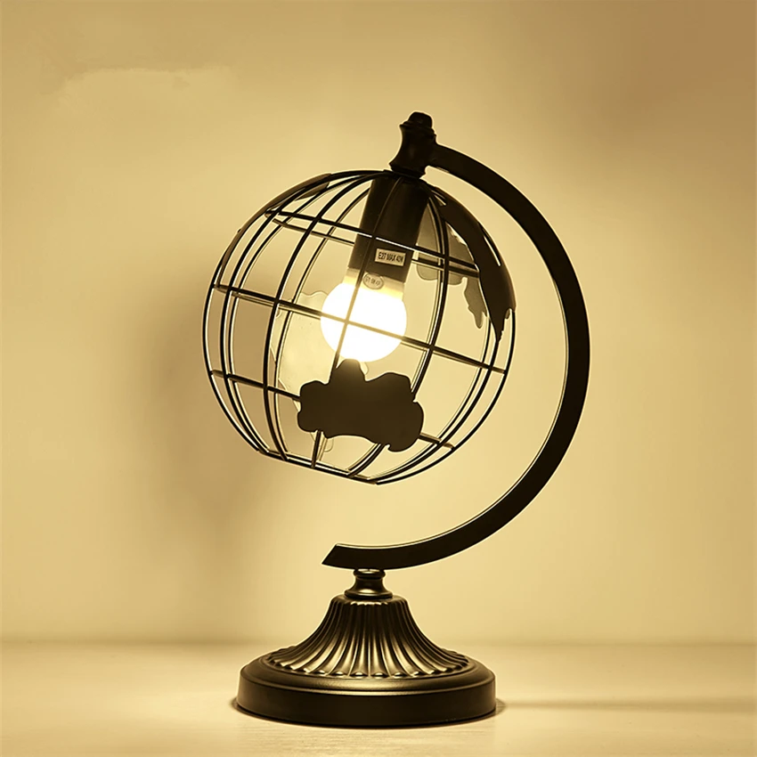 Nordic Modern Table Lamps Personality Minimalist Art Livingroom Bedroom Study Black White Globe Bedside Lamps Table Lights #4