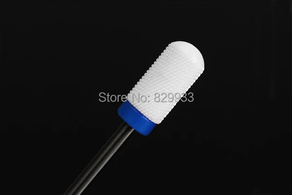 

1pc White Medium Large Barrel Smooth Top Ceramic Nail File Burr Bits Beauty Care Manicure Pedicure Drills Electric Machine Tools