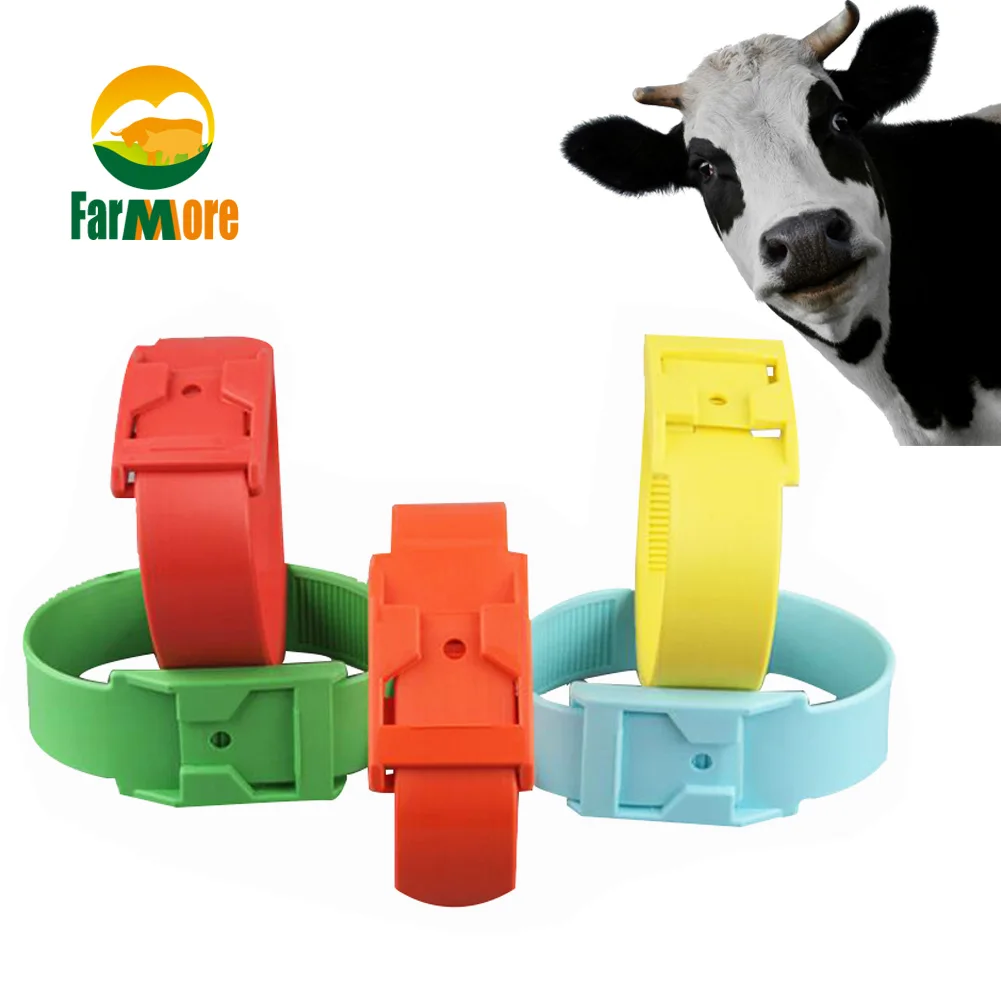 

Multicolor Cattle Identification Ring Cow Mark Band Green Red Yellow Orange Blue Color Footmark Band Farm Animal