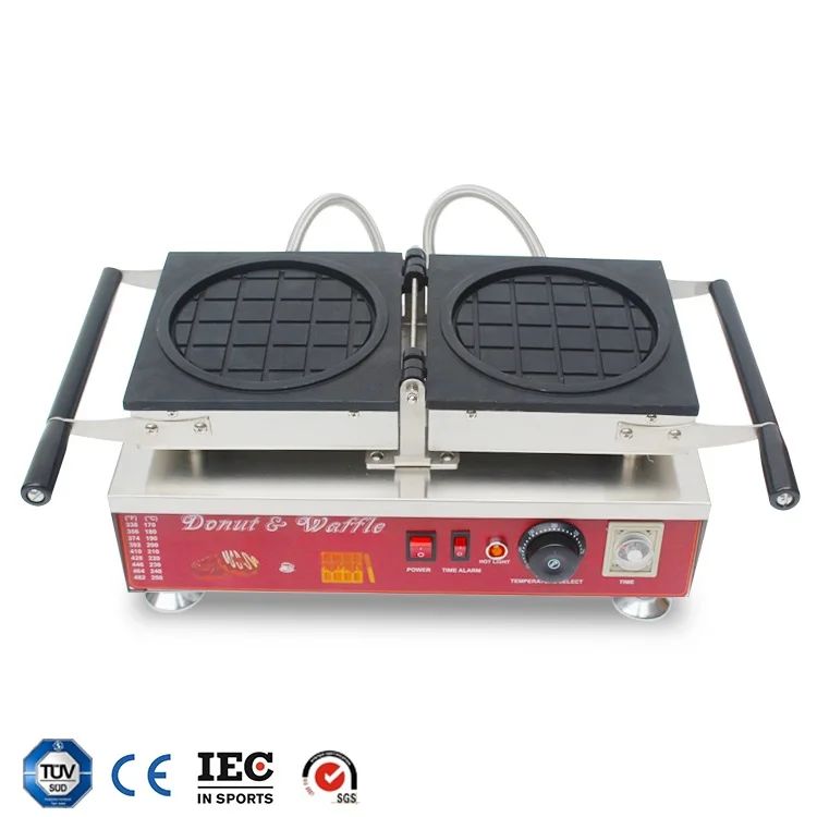 Electric circle waffle maker rotatable designs waffle making machine for sale