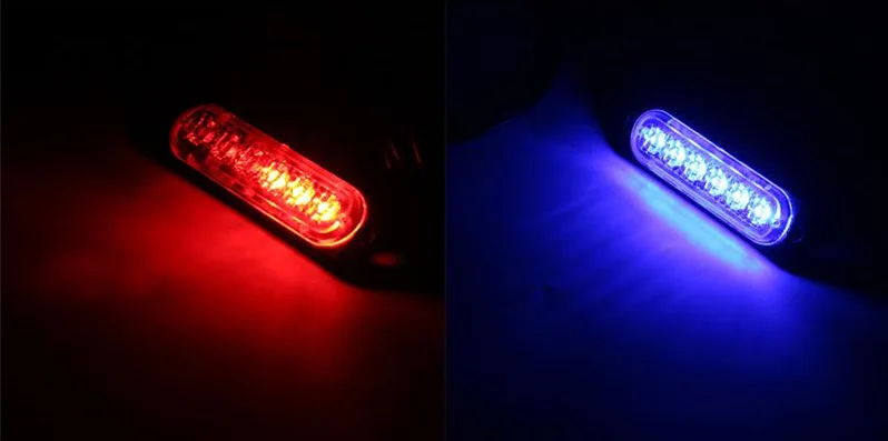 Lâmpada estroboscópica de emergência, 6 led luz estroboscópica de aviso com grelha piscante luz de emergência para carro, caminhão, lâmpada âmbar de tráfego