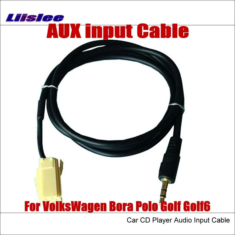 

For VW Bora Polo Golf Golf6 Original Plug AUX Adapter 3.5mm Connector Car Audio Media Cable CD Player Music Wire