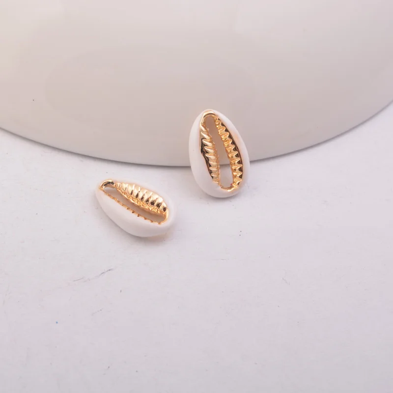 30 Stück, 4,5 mm x 14 mm, emaillierte Muschel-Charms, Kupferanhänger in Lippenform für Damen und Herren, zum Selbergestalten von Schmuck, nickelfrei und bleifrei. – Detail 4
