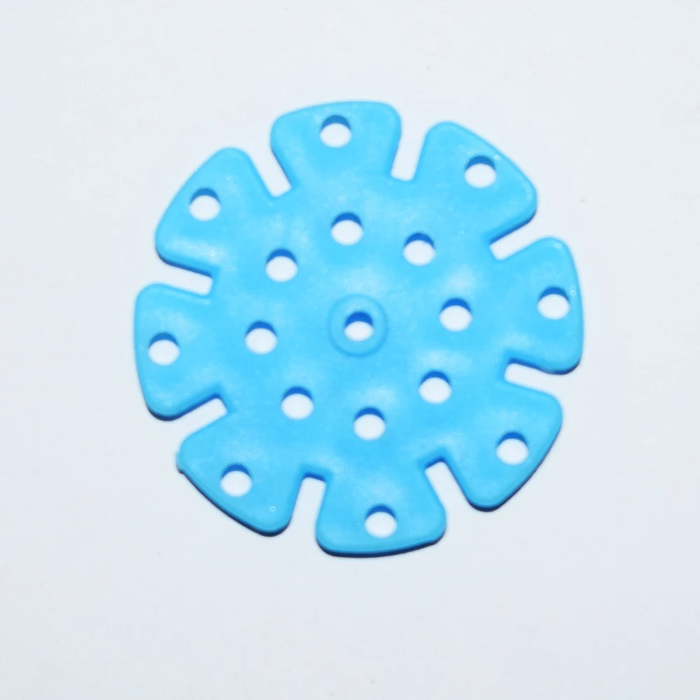 10/100pcs 30mm Function Porous Snowflake Building Blocks dron rc car plane robot kids toys for boys diy baby accessories