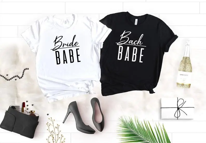 

Sugarbaby New Arrival Bride babe Bach Babe Bachelorette Party Shirts Bachelorette Party tshirts Bride to Be Tees Drop shipping